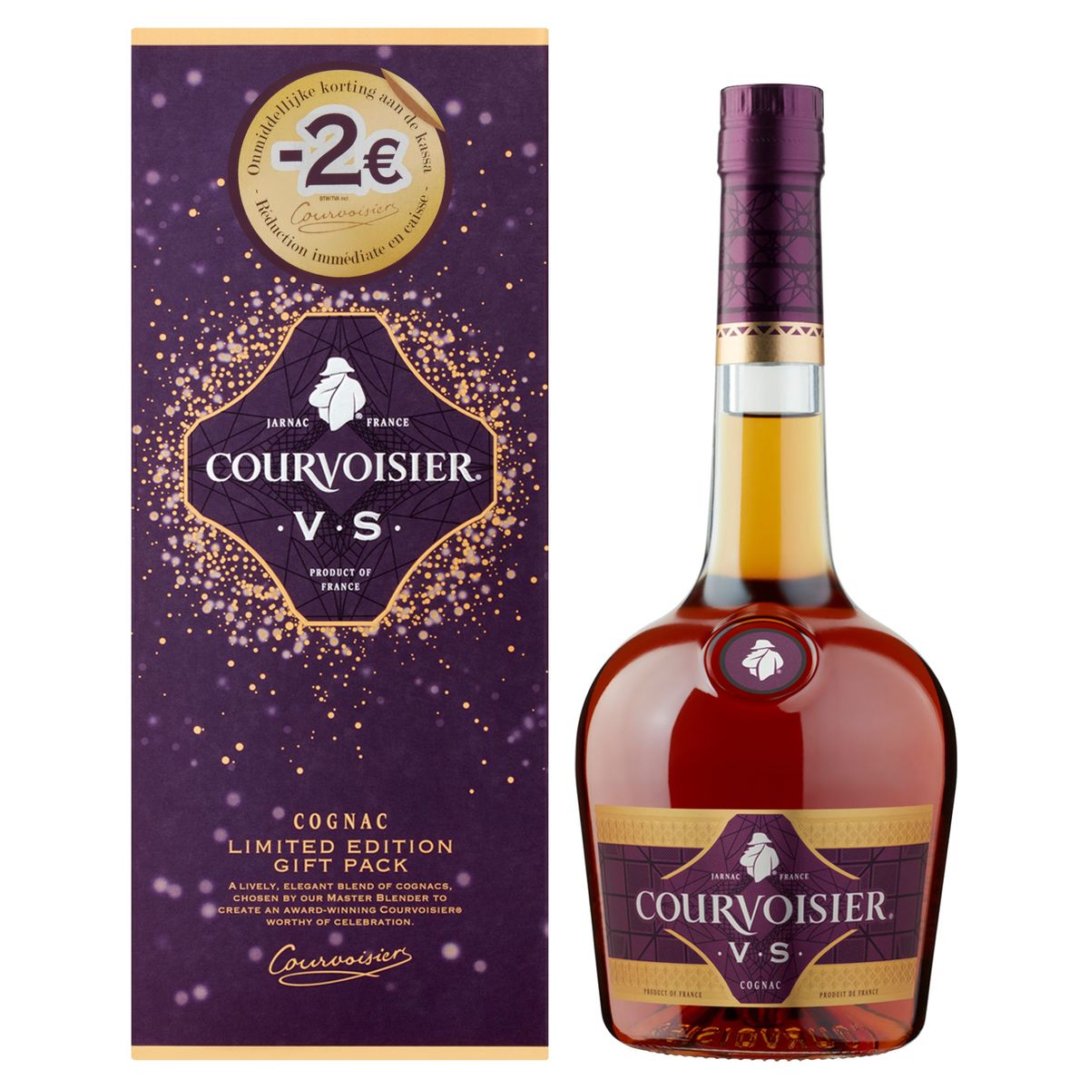 Courvoisier V.S. Cognac 70cl + coupon 2 euro