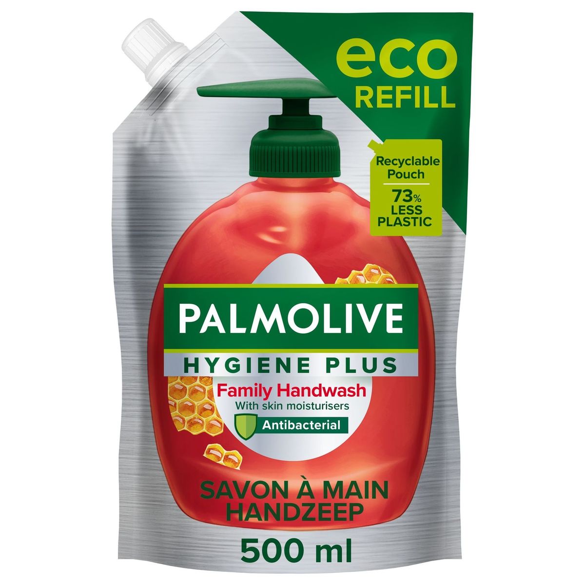 Palmolive Hygiene Plus Family Antibacterial Liquid Hand Soap - Eco Refill 500ml