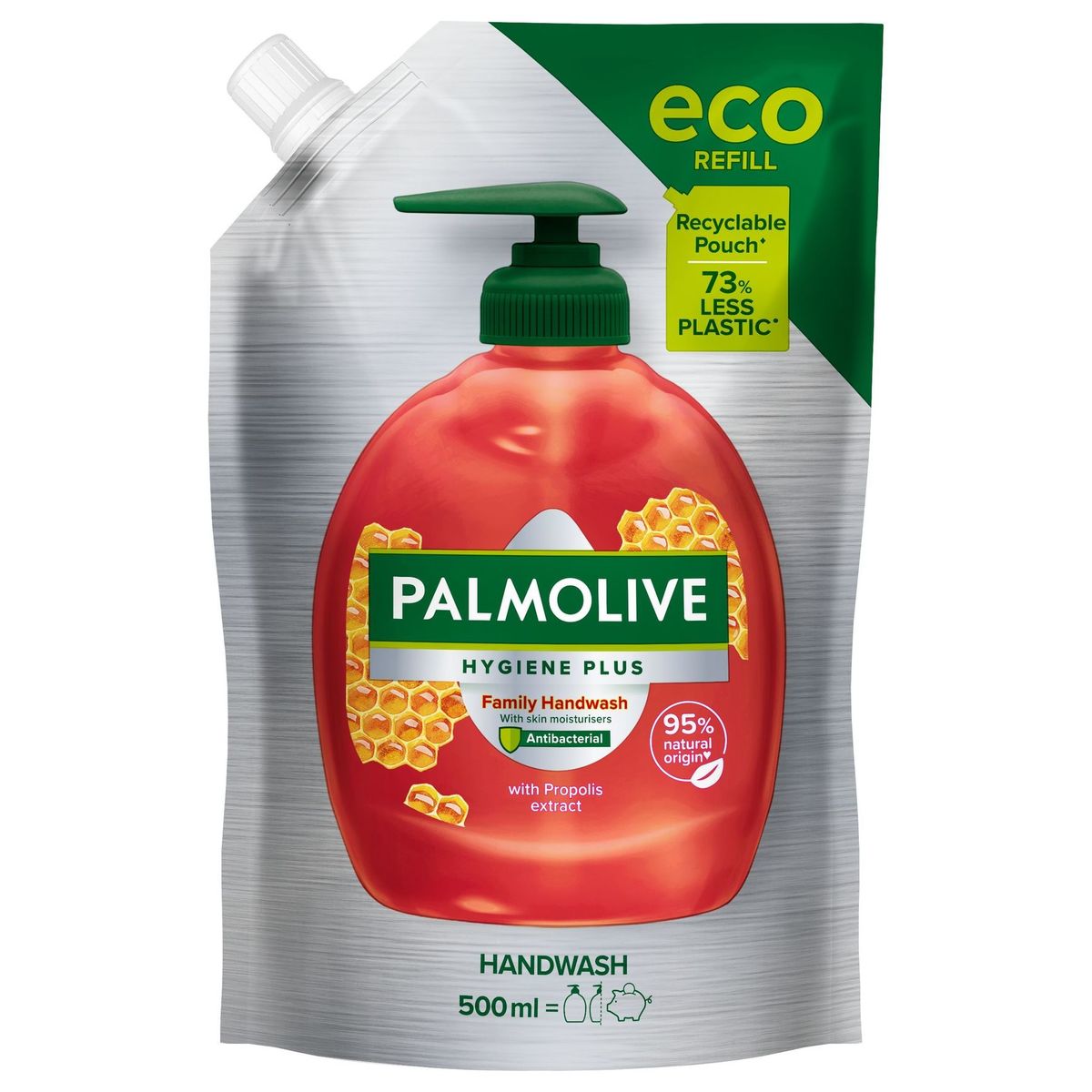 Savon liquide mains antibactérien Palmolive Hygiene Plus Refill 500ml