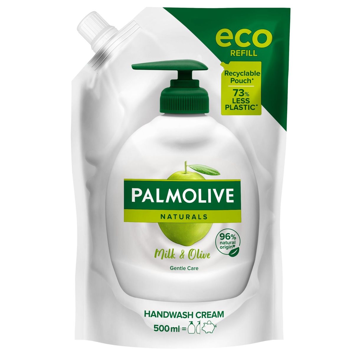 Crème lavante pour les mains Palmolive Naturals à l'olive et au lait - Eco Refill 500ml