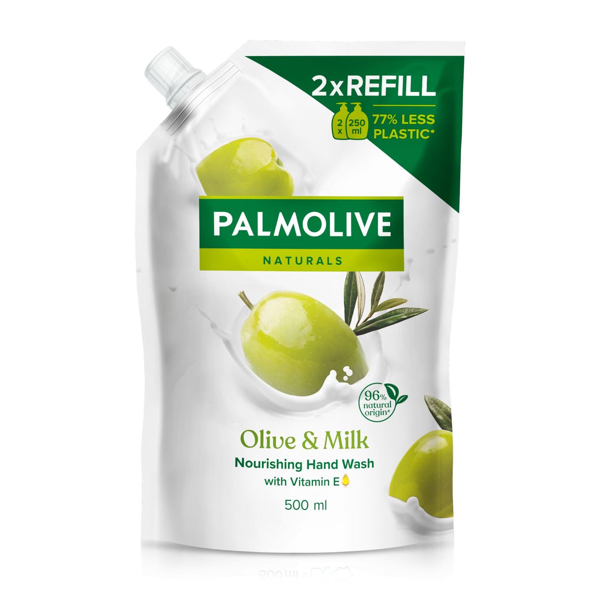 Palmolive Naturals Olive & Milk Vloeibare Handzeep Eco-Navulling 500ml