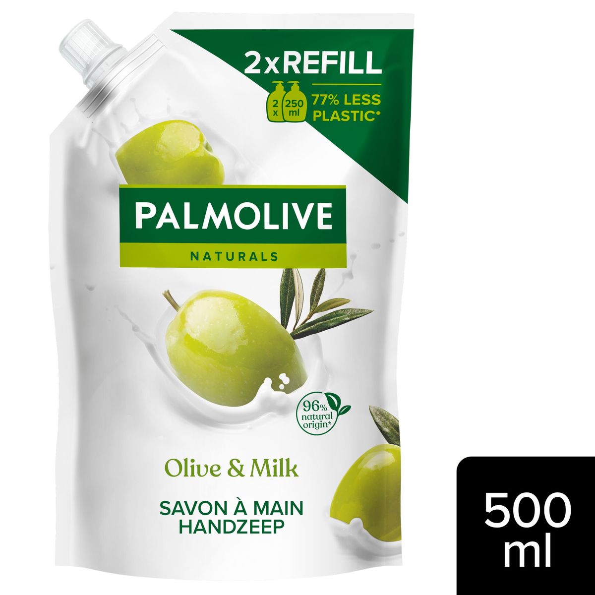 Palmolive Naturals Olive & Milk Vloeibare Handzeep Eco-Navulling 500ml