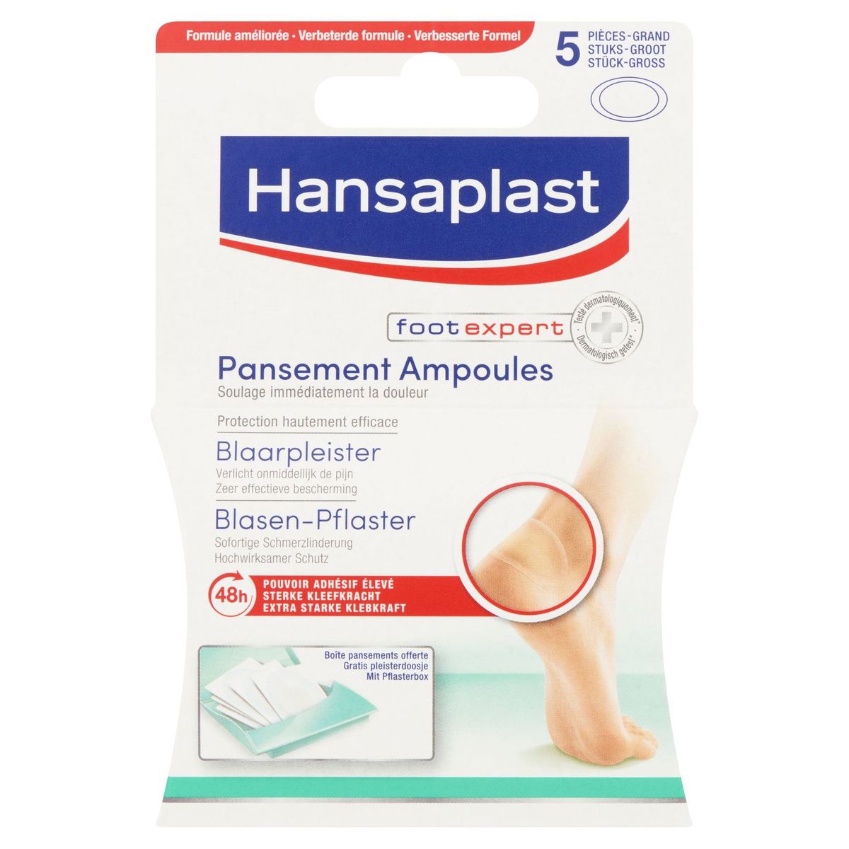 Hansaplast Foot Expert Pansement Ampoules Grande 5 Pièces