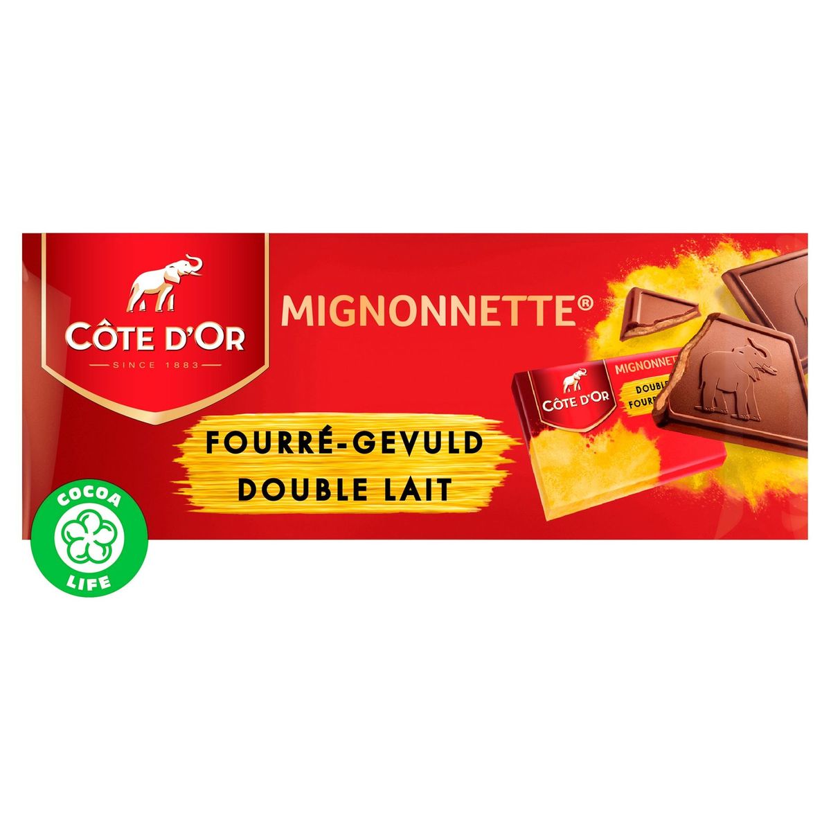 Côte d'Or Mignonnettes Chocolat Lait Praliné Double Lait 21 Pcs 210 g
