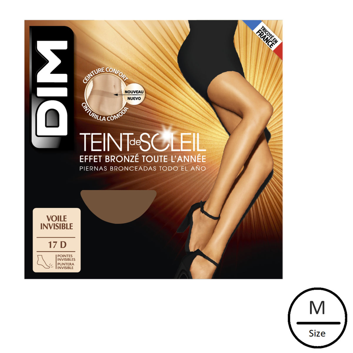 DIM 1 panty TEINT de SOLEIL Maat M Terracotta