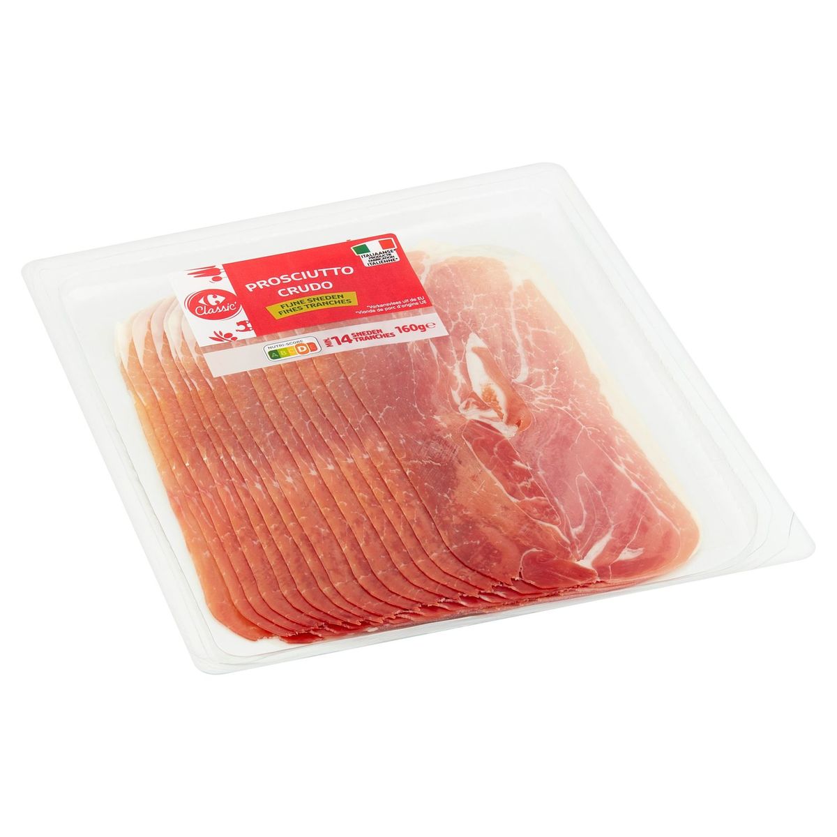 Carrefour Classic' Prosciutto Crudo Fines Tranches 160 g