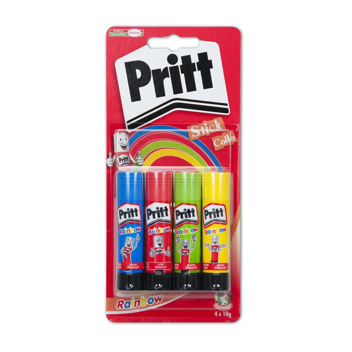 landbouw Verzoekschrift Additief Pritt 4 gekleurde lijmsticks 10g Rainbow Sticks | Carrefour Site