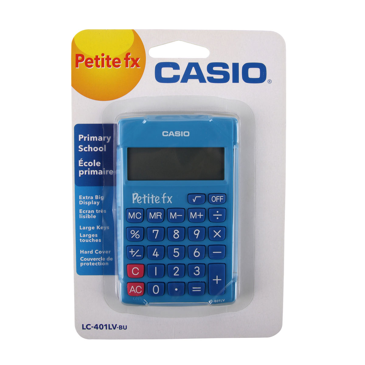 Casio Ecole primaire Calculatrice Petite fx LC-401LV Bleu