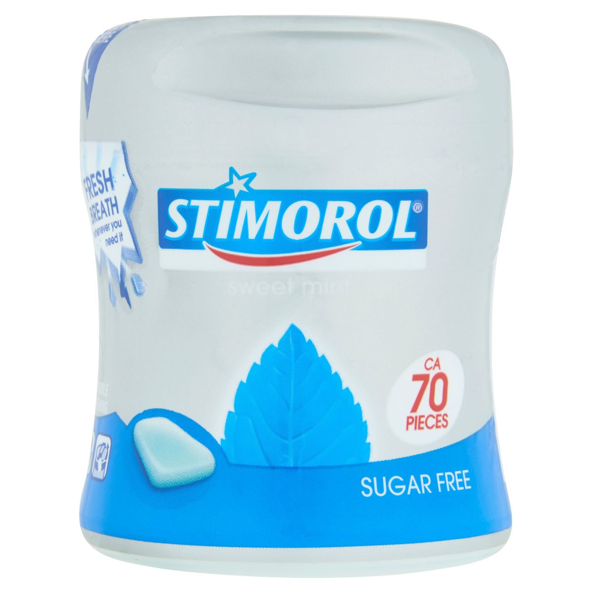 Stimorol Chewing-gum Peppermint Sans Sucre Pot 70 Pcs