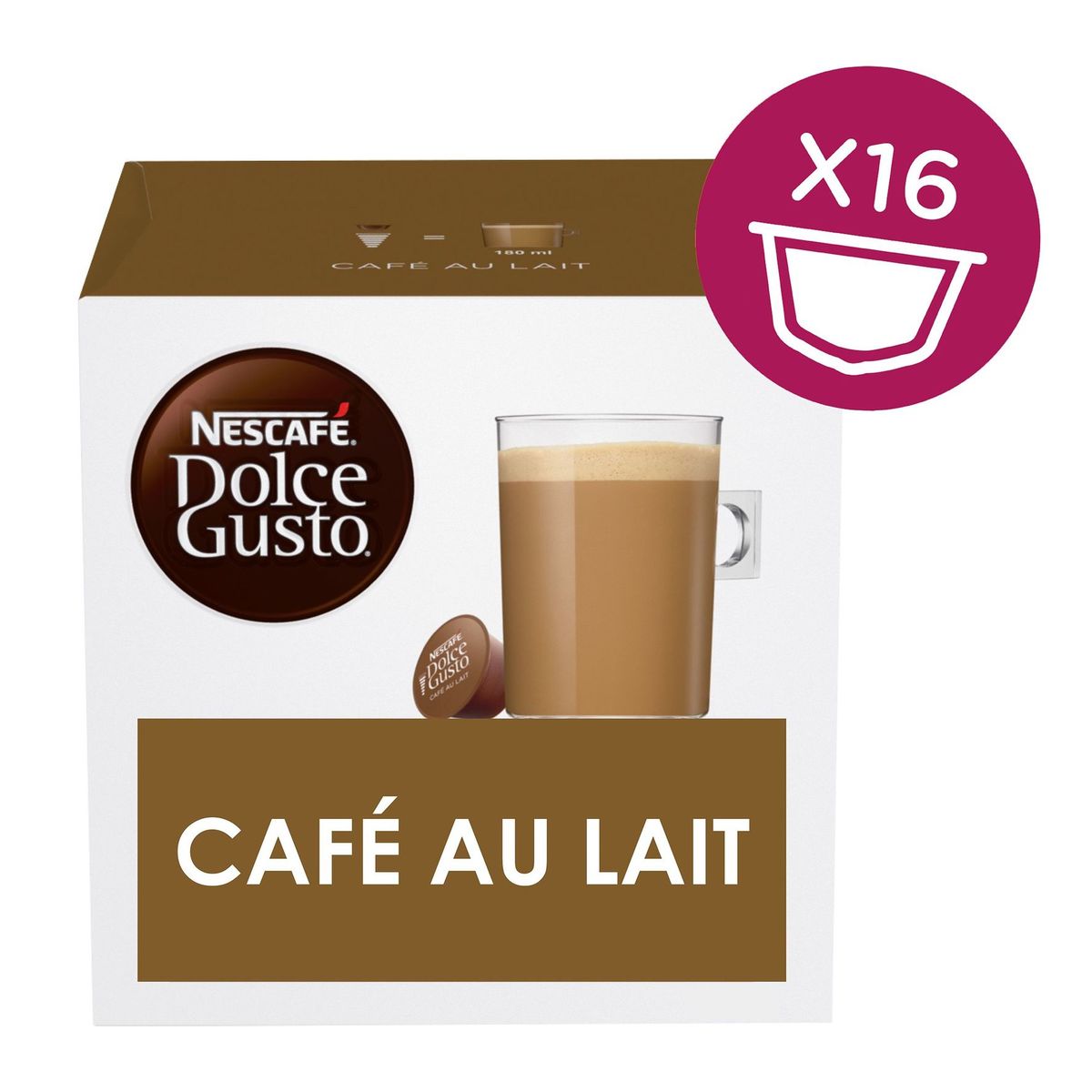 Nescafé Dolce Gusto Café au Lait 16 Capsules 160 g