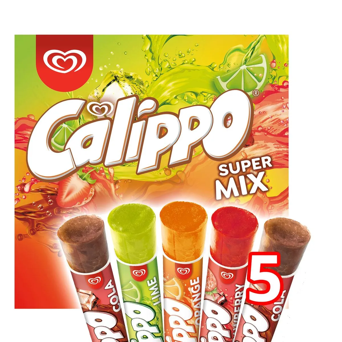 Ola Glace à leau Supermix 5x105 ml | Carrefour Belgique