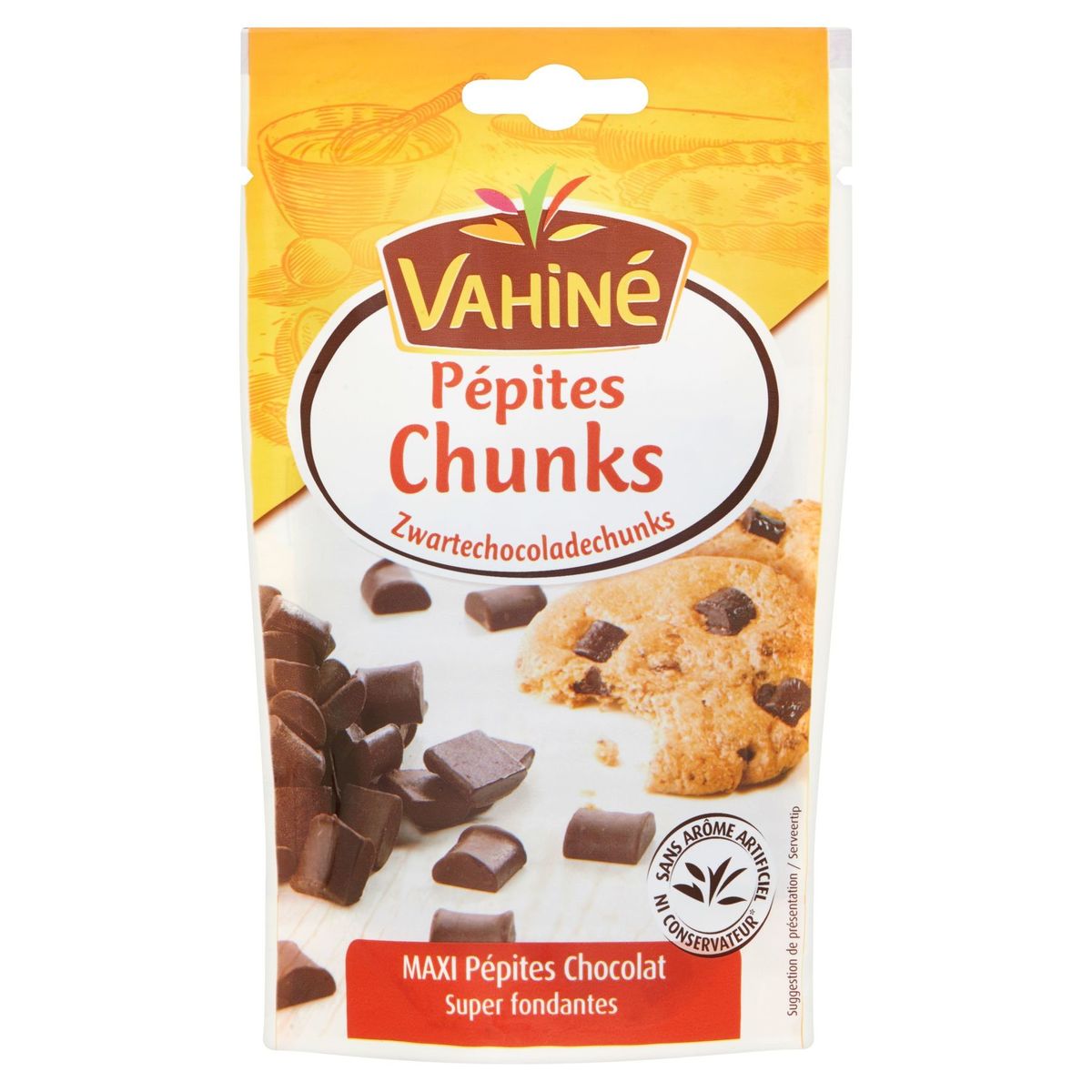 Vahiné Zwartechocoladechunks 100 g