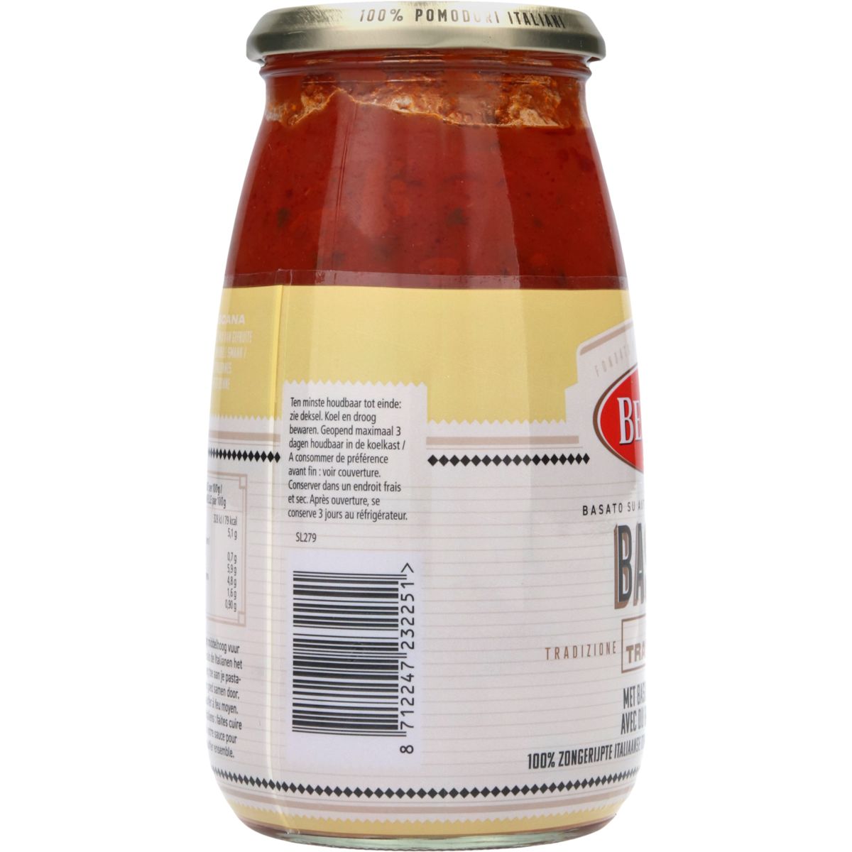 Bertolli Sauce pour Pâte Basilico 700 g