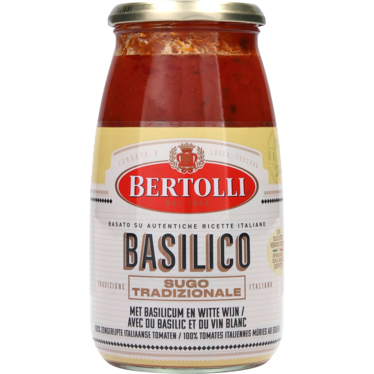 Bertolli Sauce pour pâtes basilic 700g bocal
