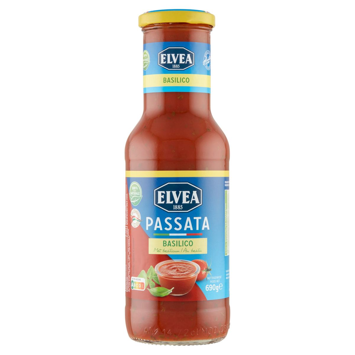 Elvea Passata met Basilicum 690 g