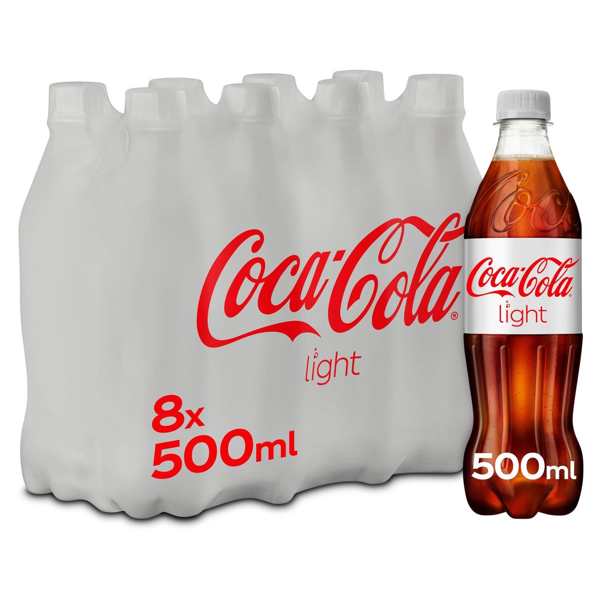 Coca-Cola Light Coke Soft drink Pet 8 x 500 ml