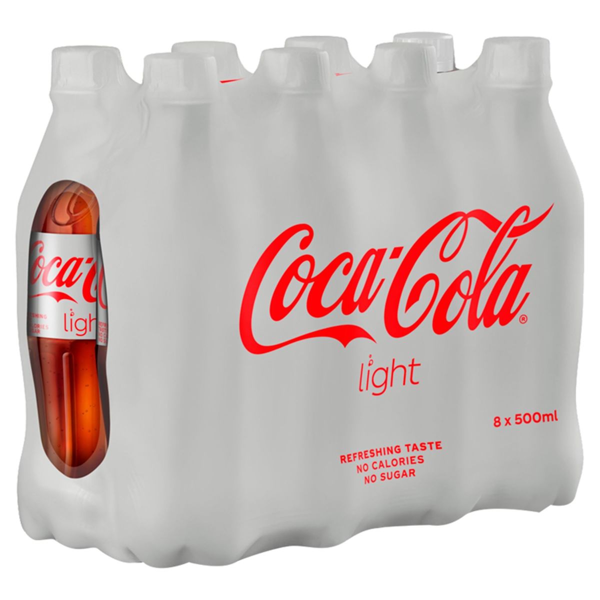 Coca-Cola Light Coke Soft drink Pet 8 x 500 ml
