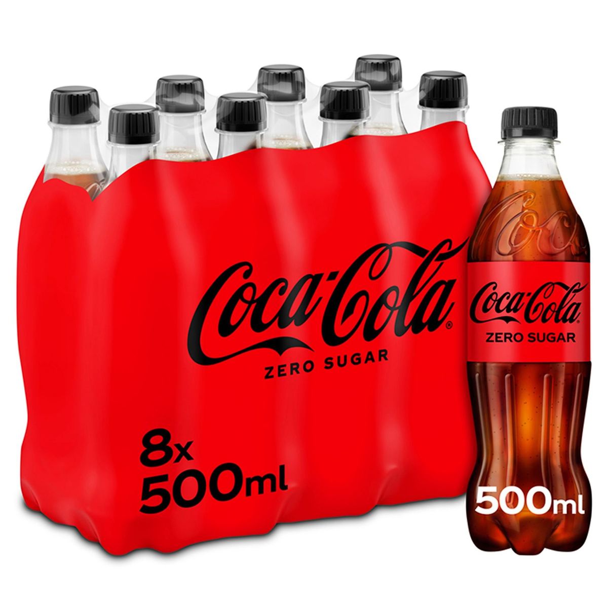 Coca-Cola Zero Coke Soft drink Pet 8 x 500 ml