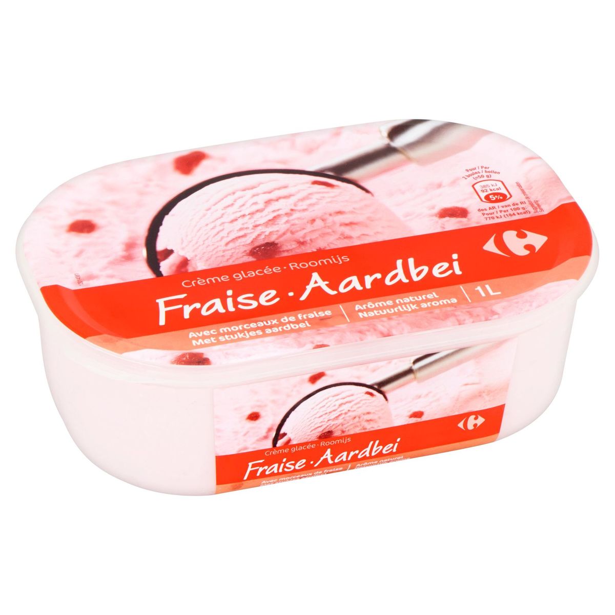 Carrefour Crème Glacée Fraise 500 g