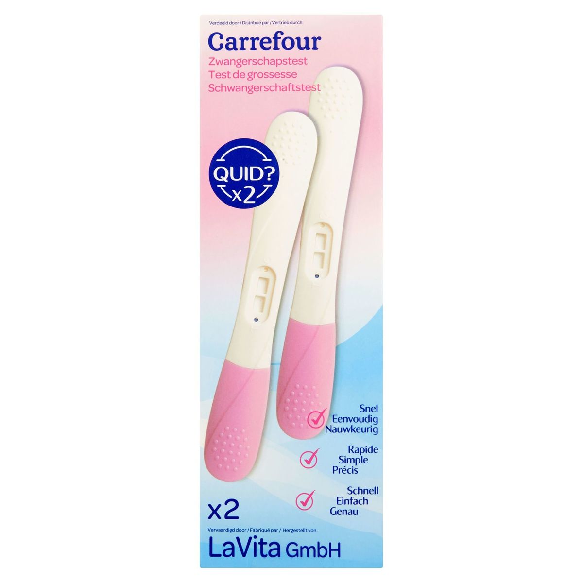 Carrefour Zwangerschapstest Quid? x2