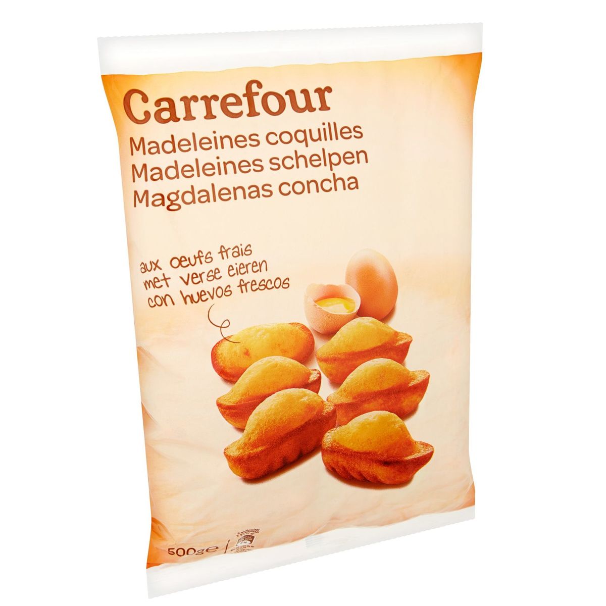 Carrefour Madeleines Coquilles aux Œufs Frais 500 g