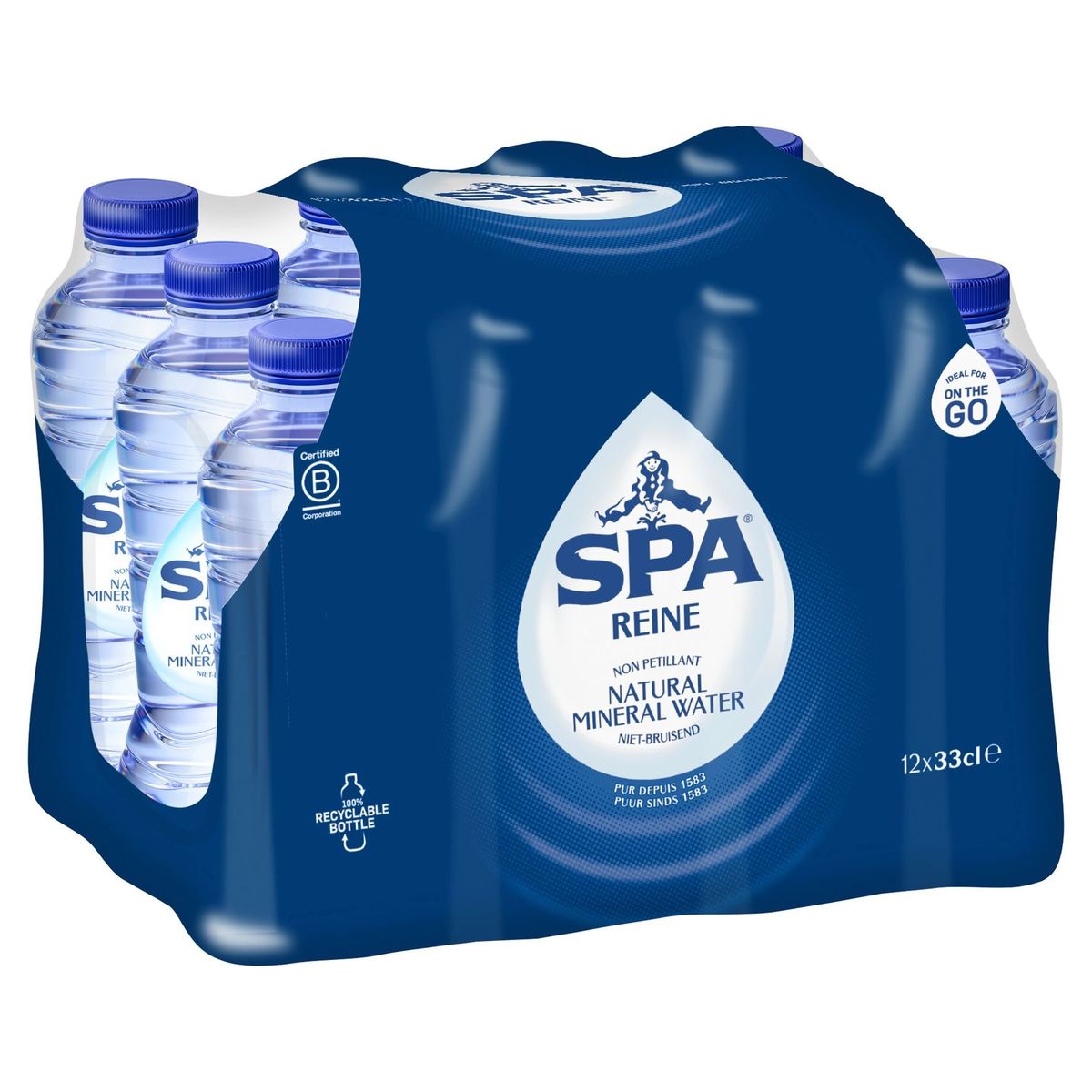 SPA REINE Niet-Bruisend Natuurlijk Mineraalwater 12x33cl