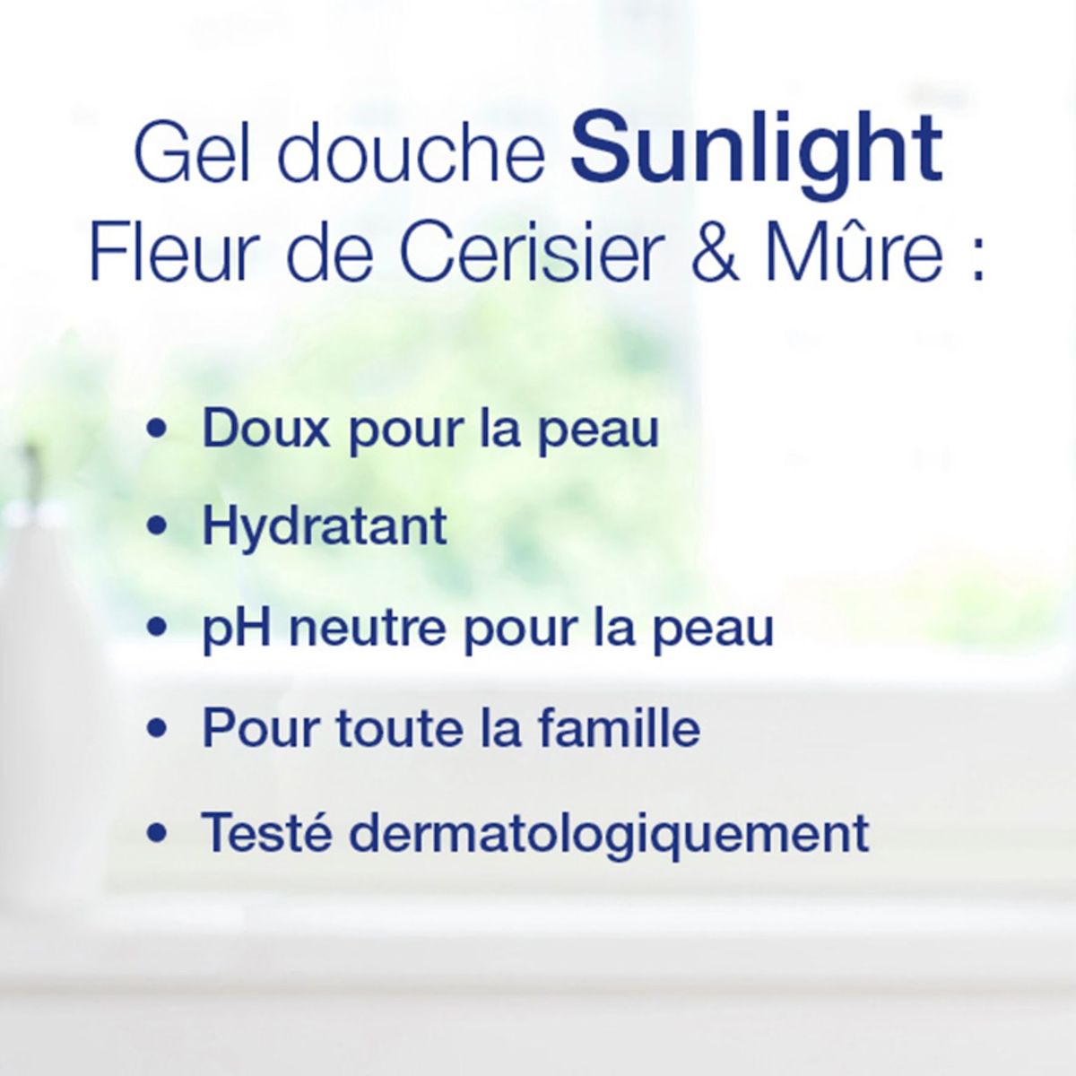 Sunlight pH Neutre Gel Douche Fleur de Cerisier & Mûre 500 ml