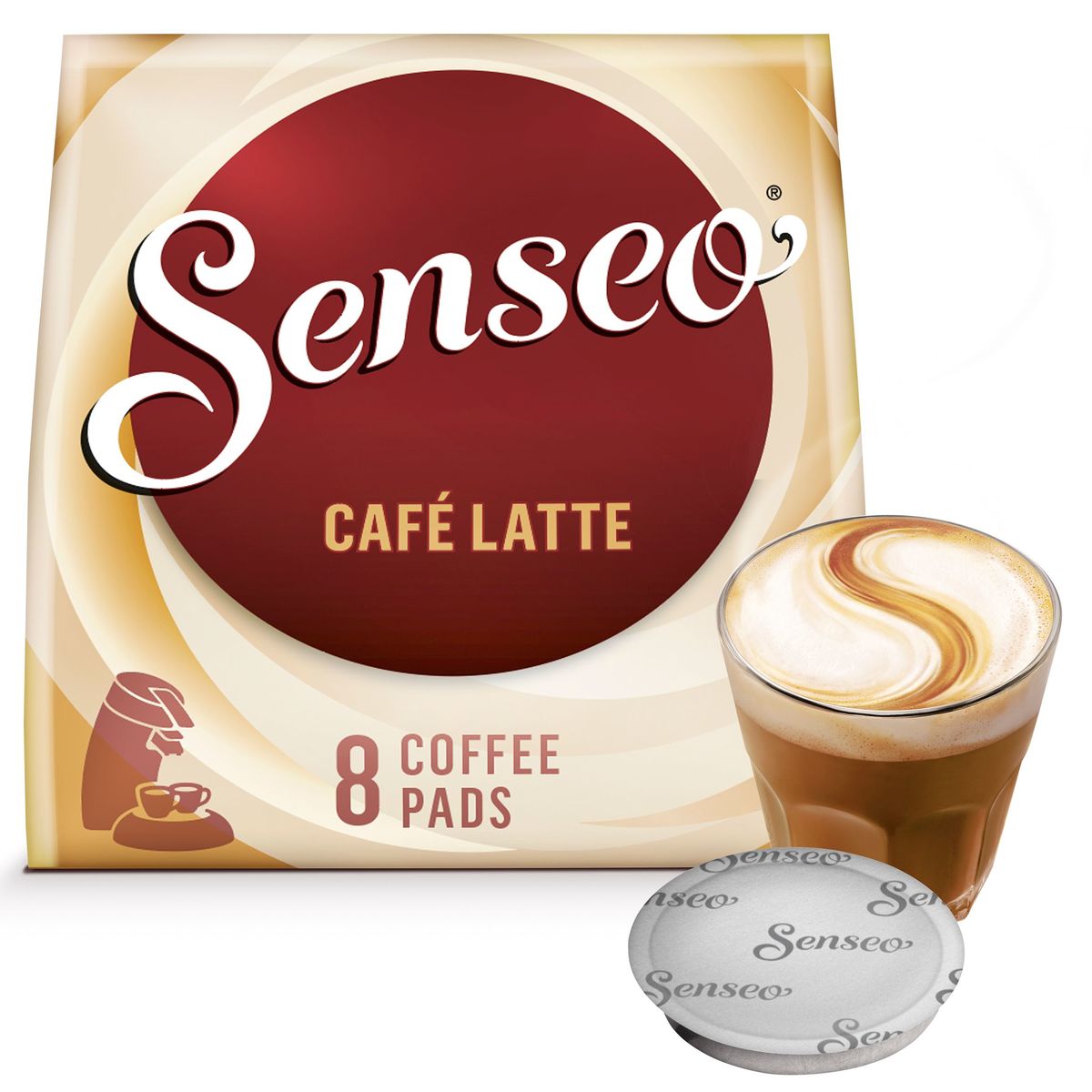 SENSEO Café Dosette Latte 8 Pièces