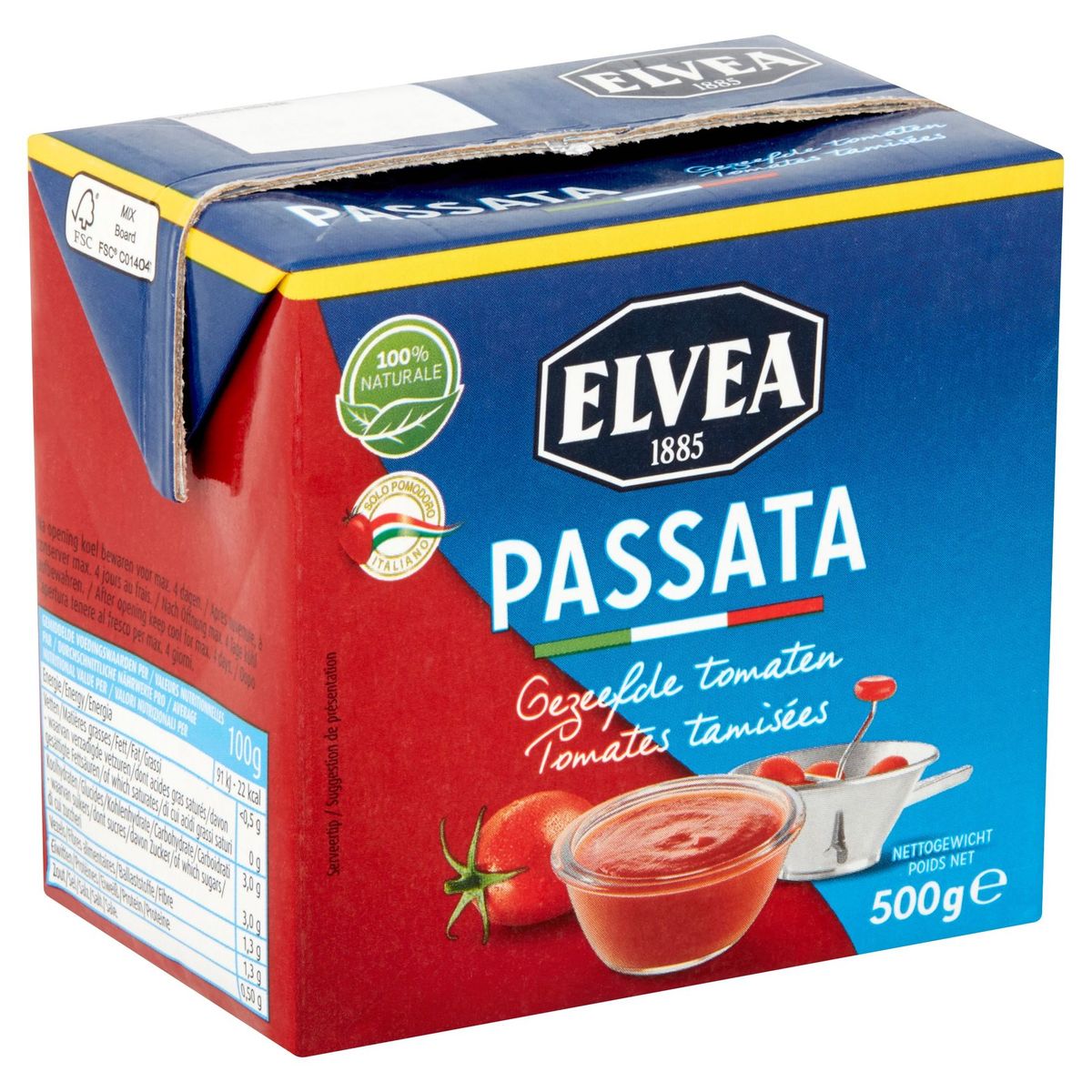 Elvea Passata Gezeefde Tomaten 500 g