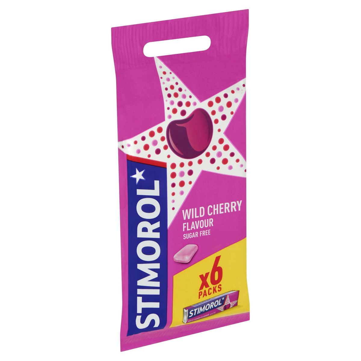 Stimorol Chewing-gum Wild Cherry Sans Sucre 6 x 14 g
