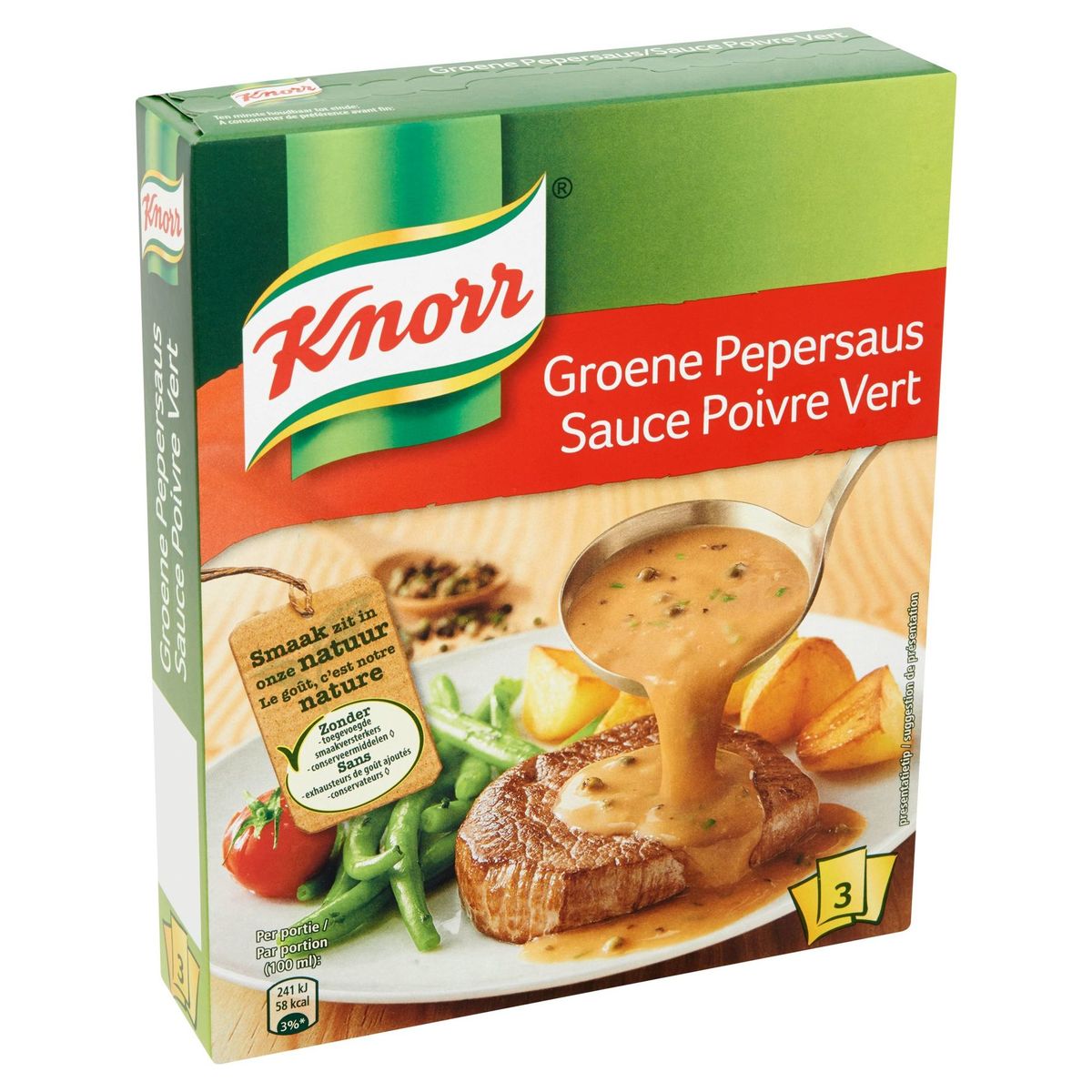 Knorr Poudre Sauce Poivre Vert 3 x 30 g