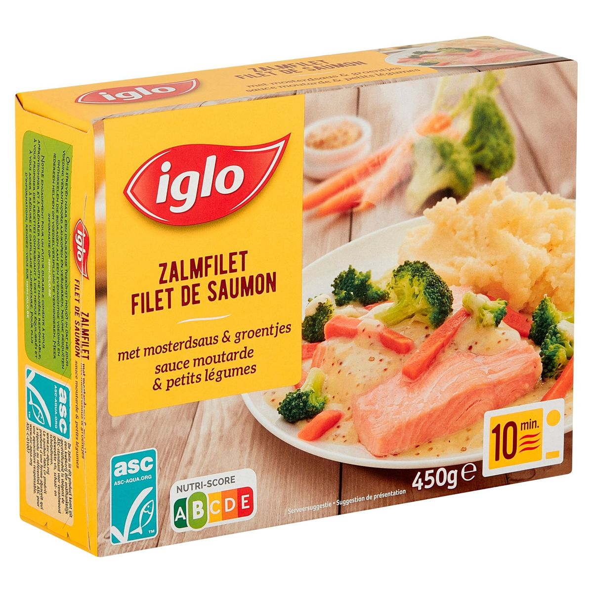 Iglo Filet de Saumon Sauce Moutarde et Légumes 450 g