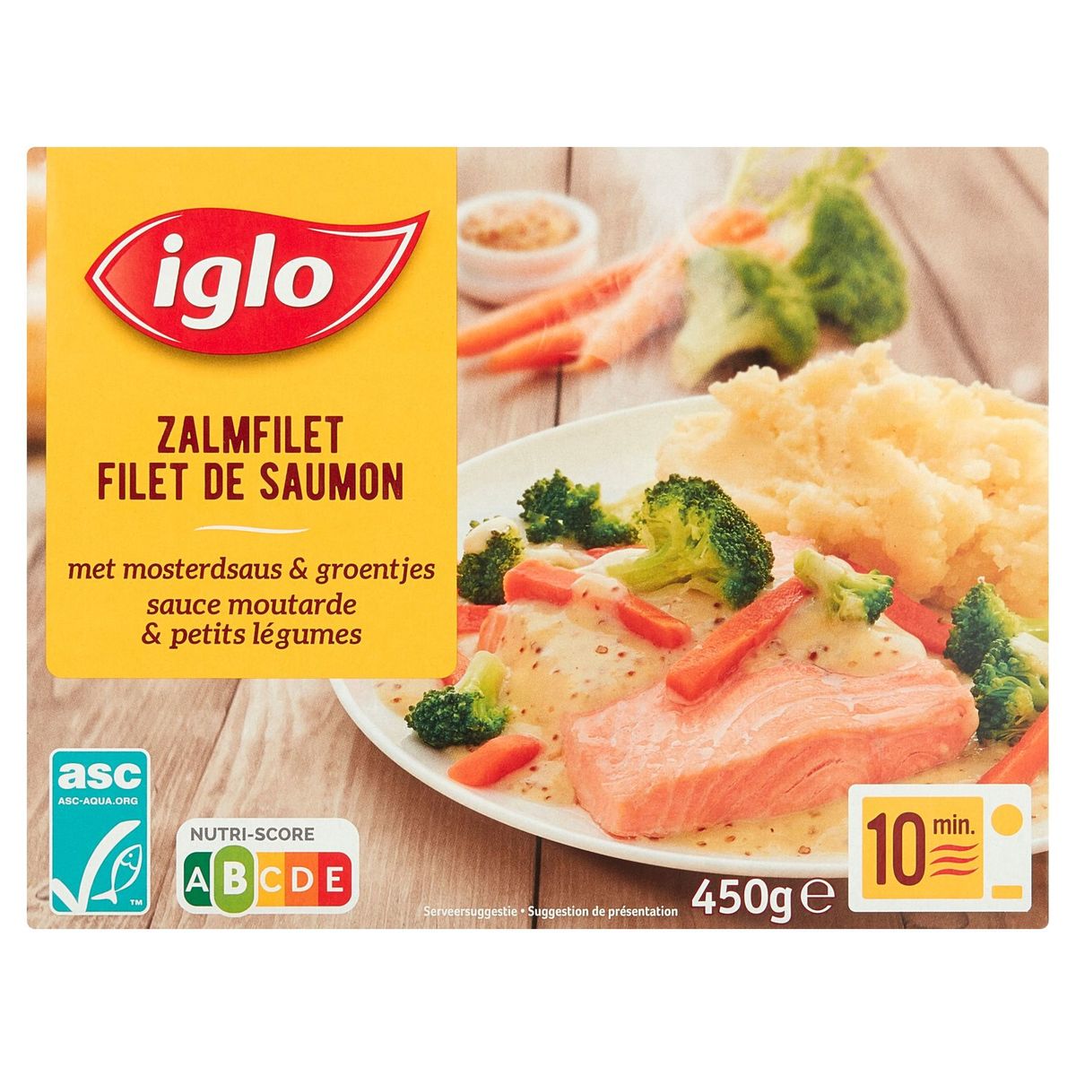 Iglo Filet de Saumon Sauce Moutarde et Légumes 450 g