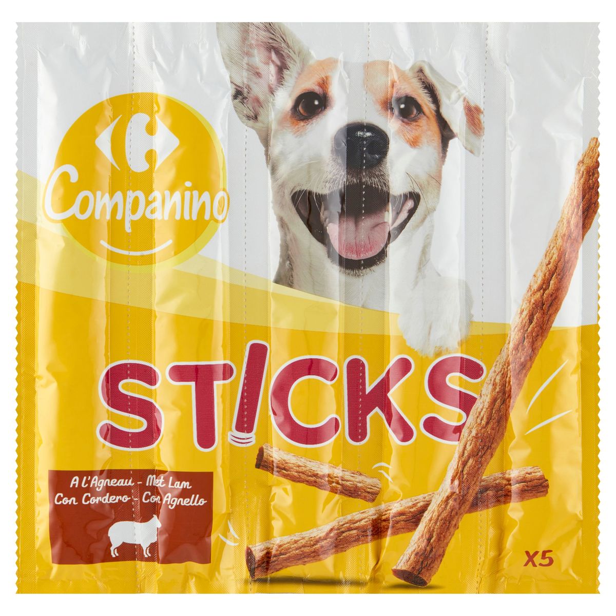 Carrefour Companino Sticks met Lam 5 x 10 g