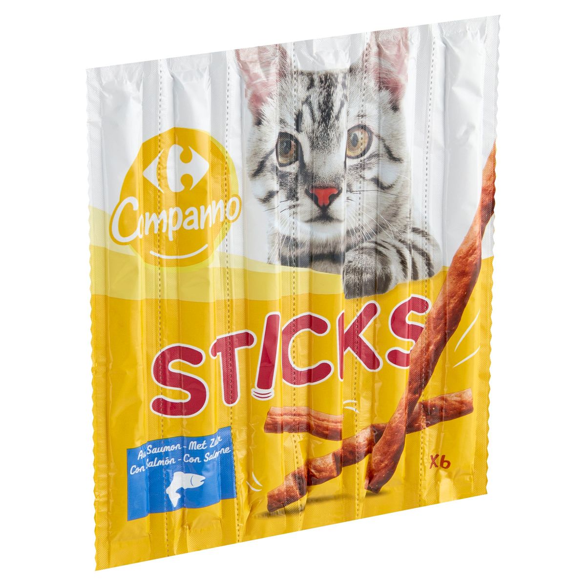 Carrefour Companino Sticks au Saumon 6 x 5 g