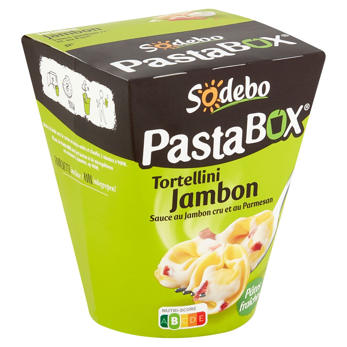 Sodebo Pasta Box Tortellini Jambon 280 g