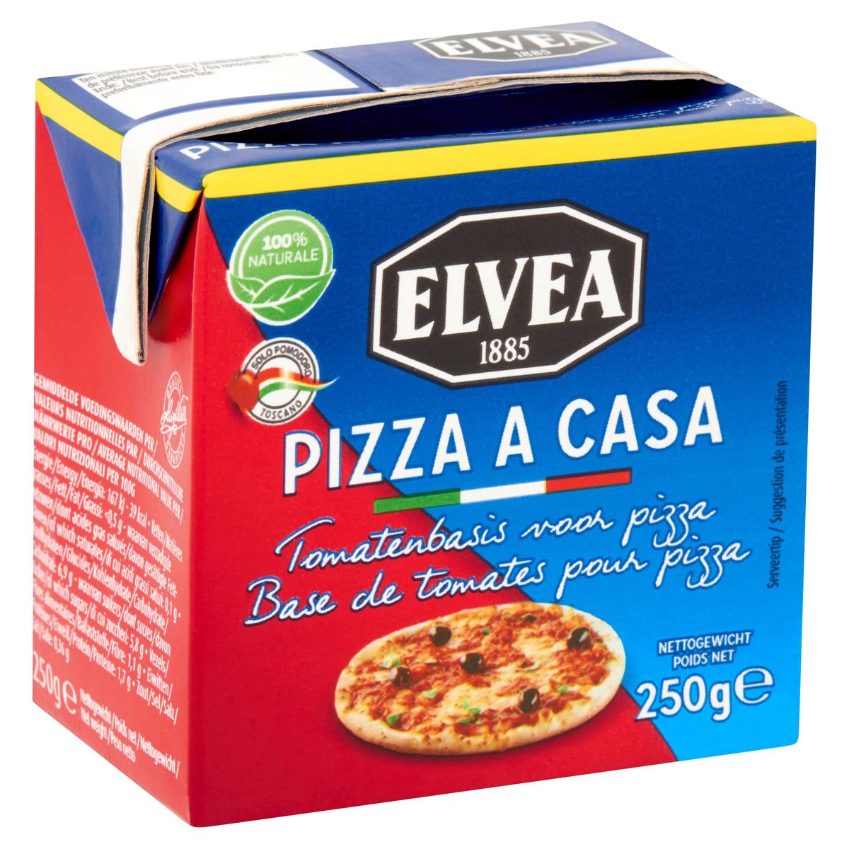 Elvea Pizza a Casa Base de Tomates pour Pizza 250 g