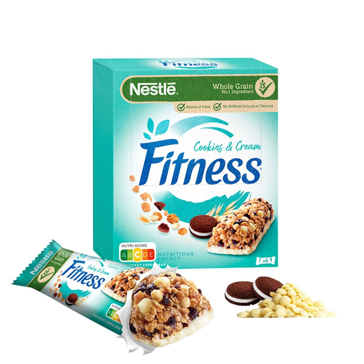 Fitness Graanrepen Cookies & Cream 6 x 23.5g