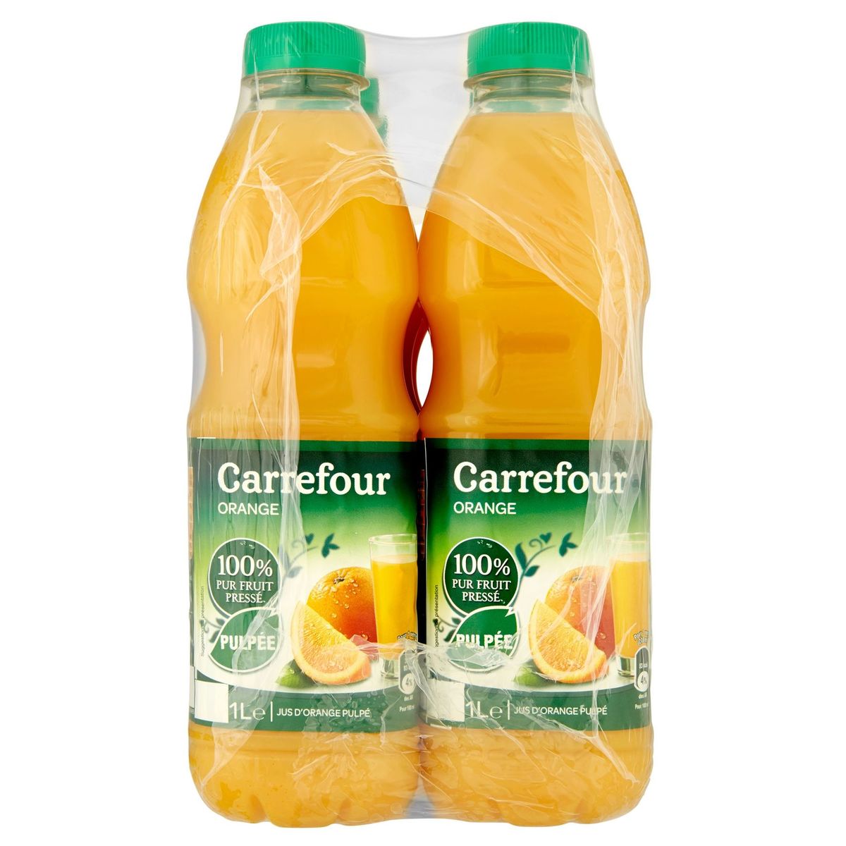 Carrefour Sinaasappelsap met pulp 6 x 1 L