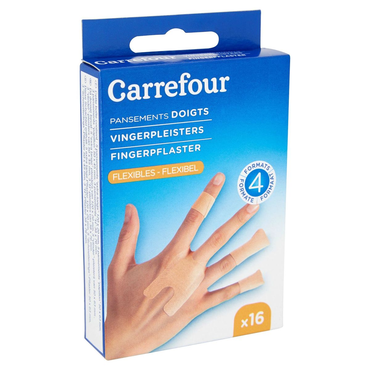 Carrefour Vingerpleisters Flexibel x 16
