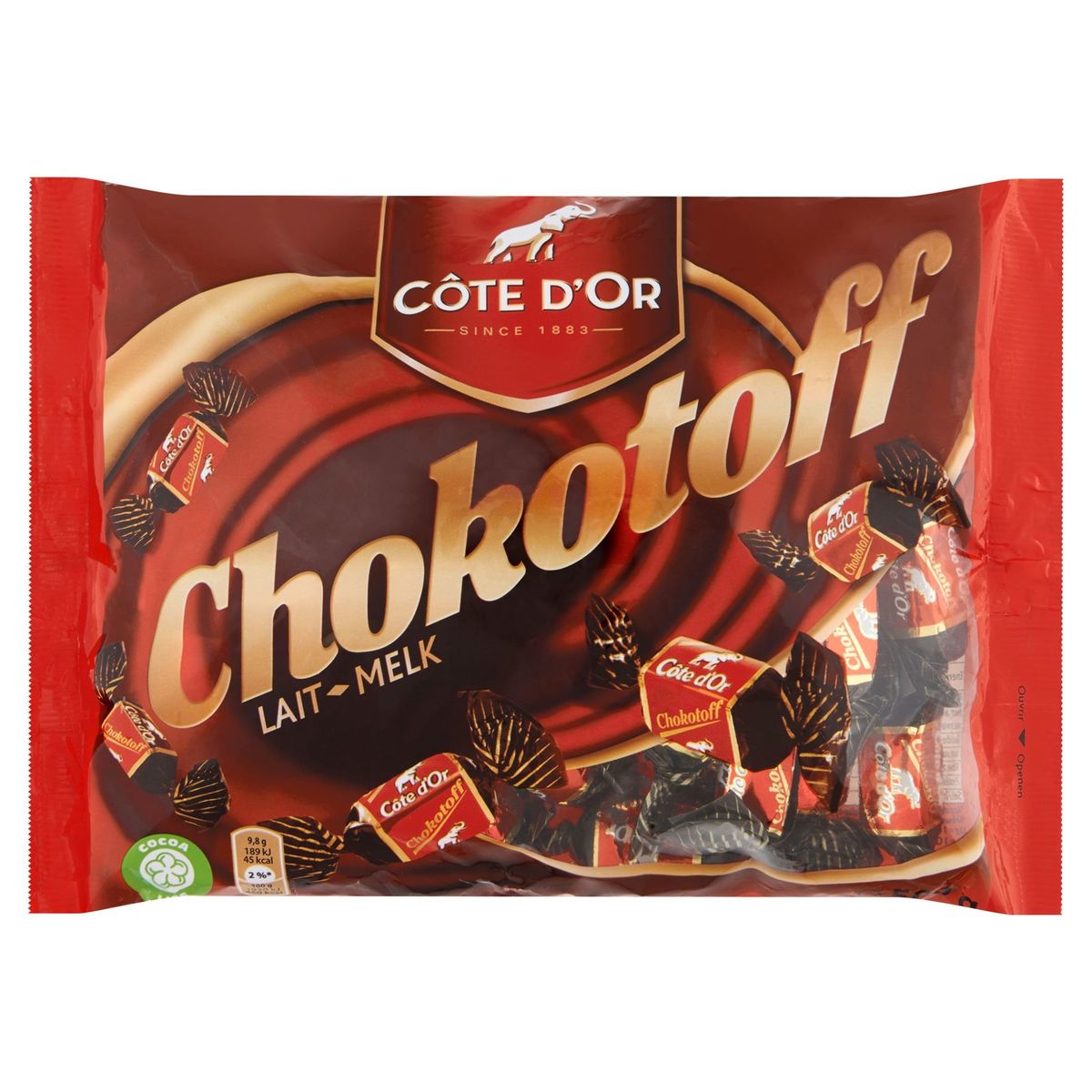 COTE D'OR CHOKOTOFF LAIT 500g 28/03/2025