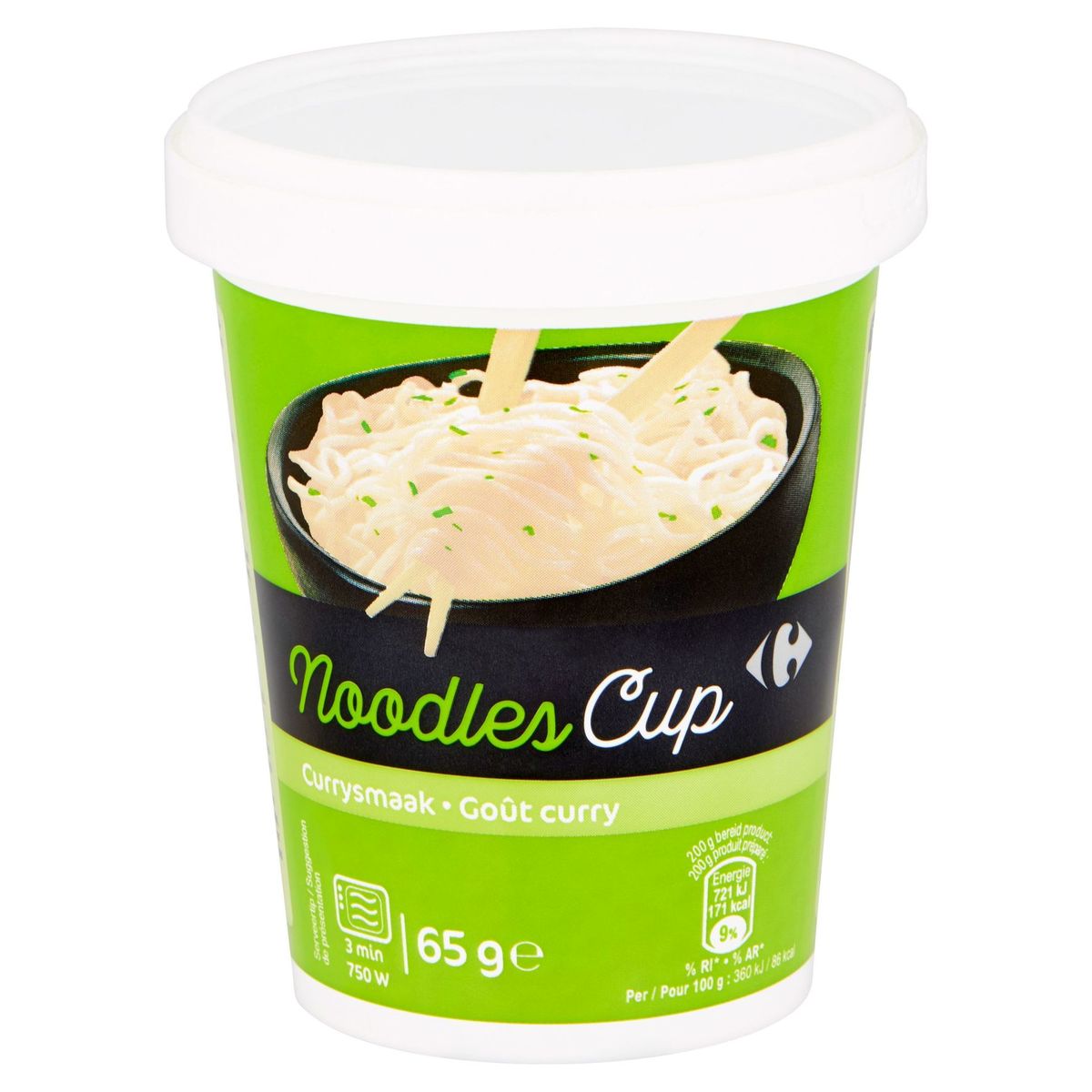 Carrefour Noodles Cup Goût Curry 65 g