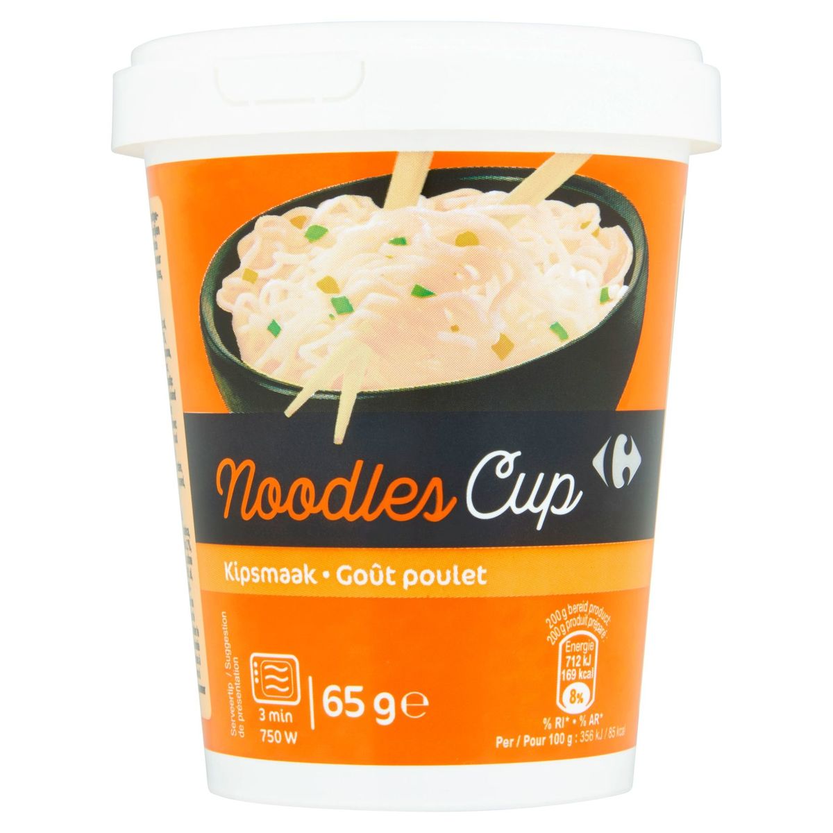 Carrefour Noodles Cup Goût Poulet 65 g