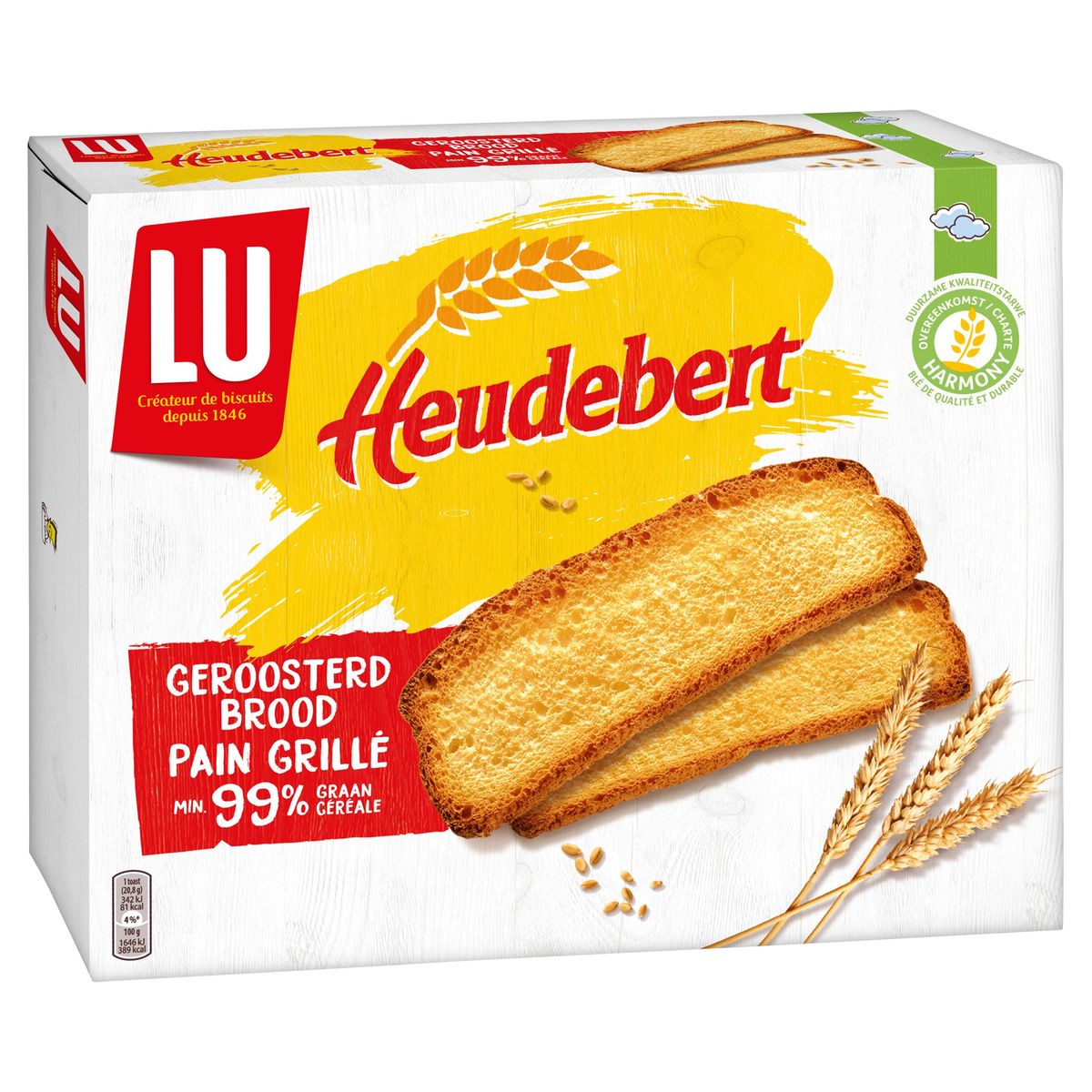 LU Heudebert Toast Geroosterd Brood 500 g