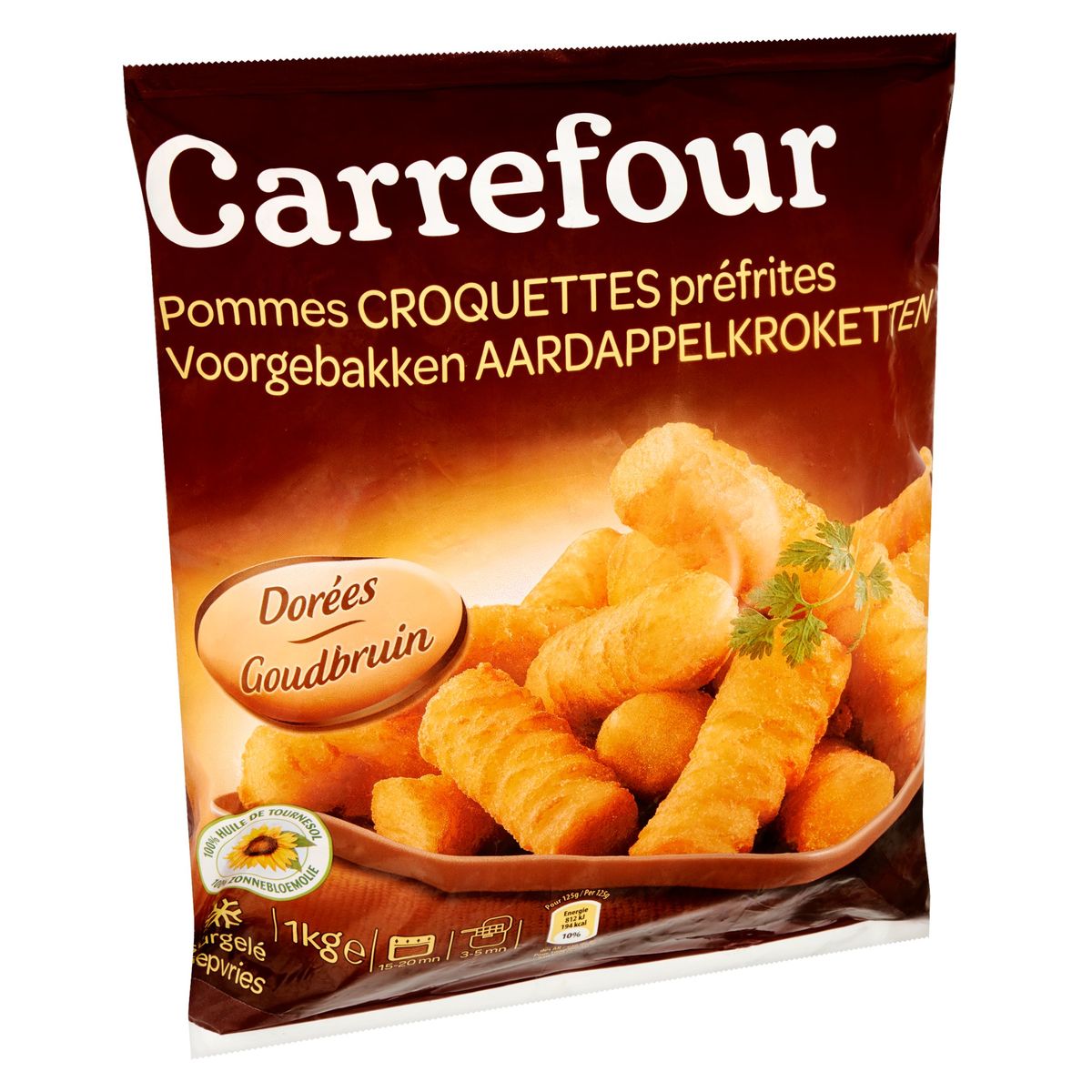 Carrefour Pommes Croquettes Préfrites Dorées 1 kg