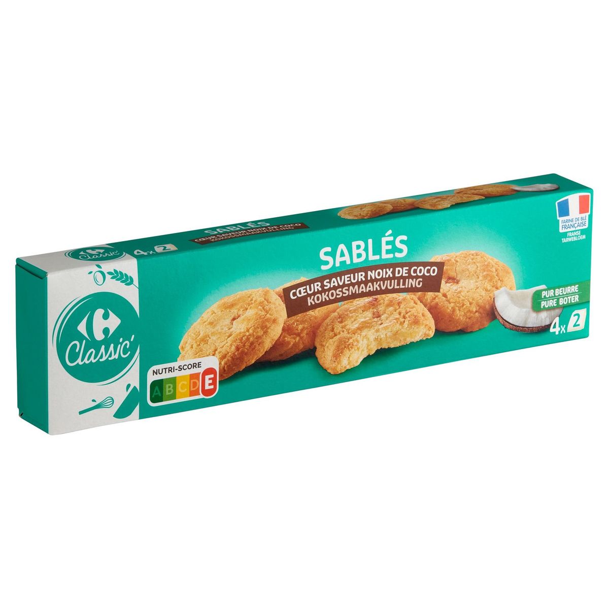 Carrefour Classic' Sablés Kokossmaakvulling 100 g