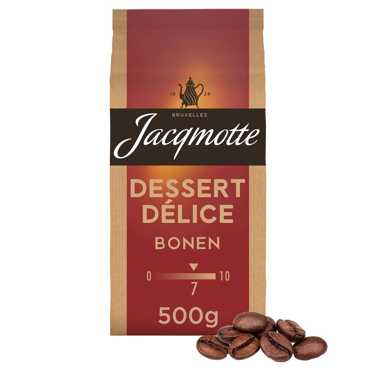 Jacqmotte Koffie Bonen Dessert Delice 500g