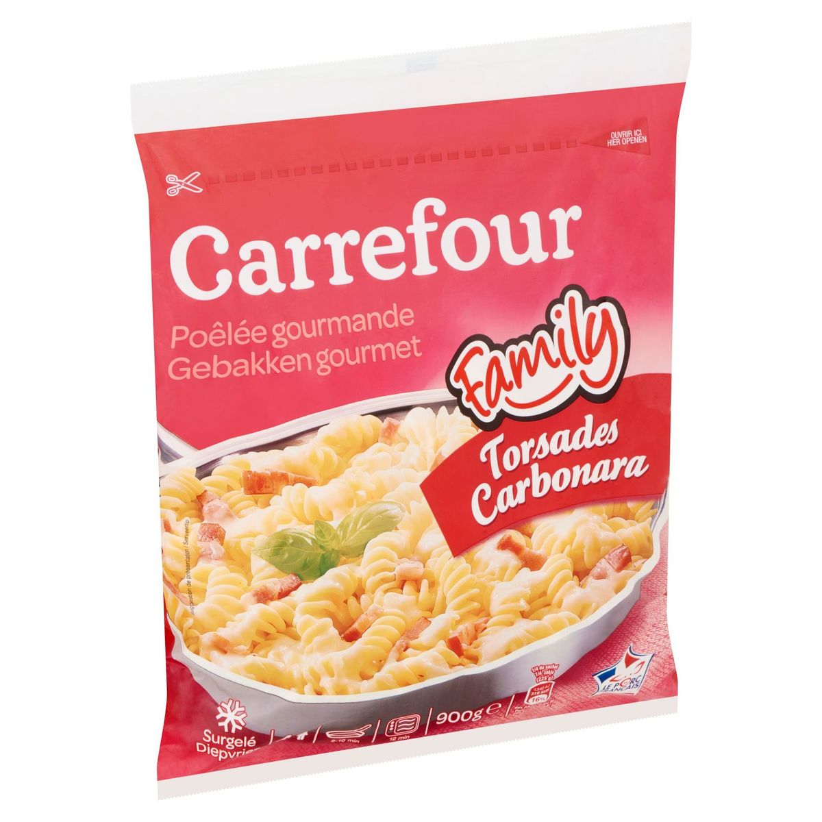 Carrefour Family Poêlée Gourmande Torsades Carbonara 900 g