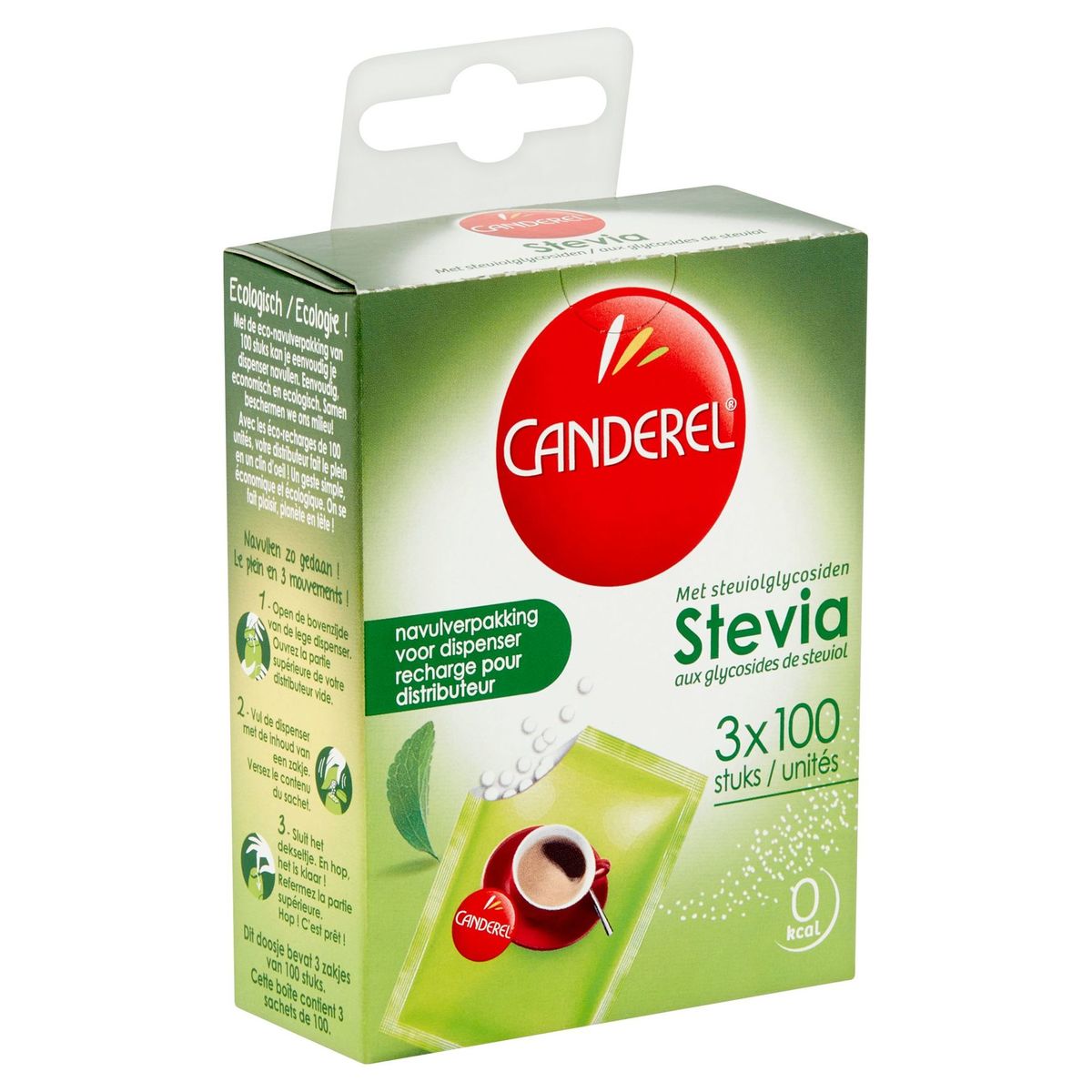 Canderel Stevia met Steviolglycosiden 3 x 100 Stuks 25.5 g