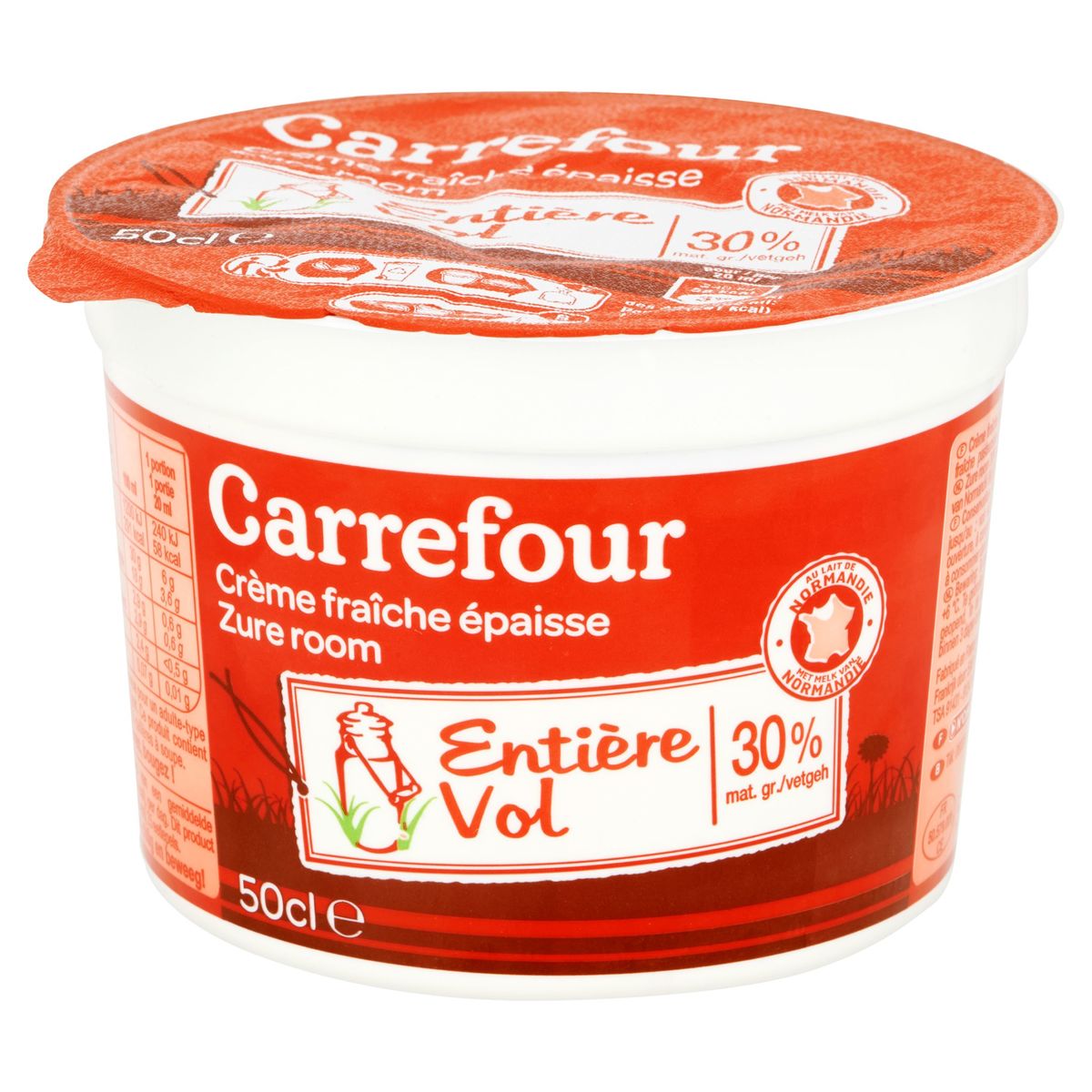 Carrefour Crème Fraîche Entière 50 cl